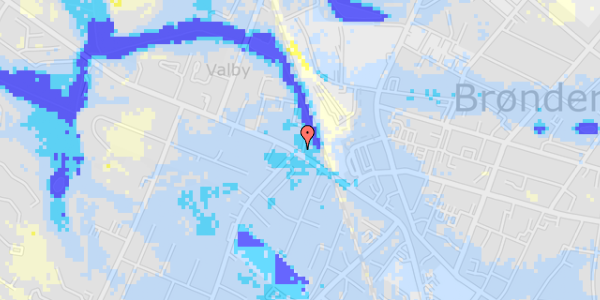 Ekstrem regn på Vestergade 46