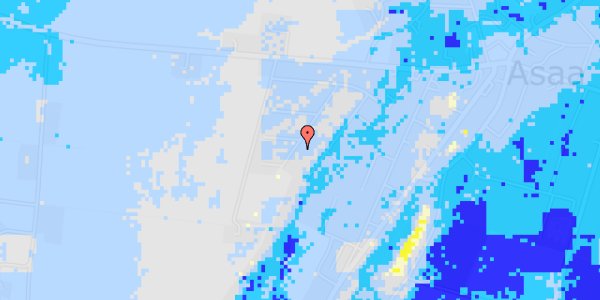 Ekstrem regn på Niels Juels Vej 15