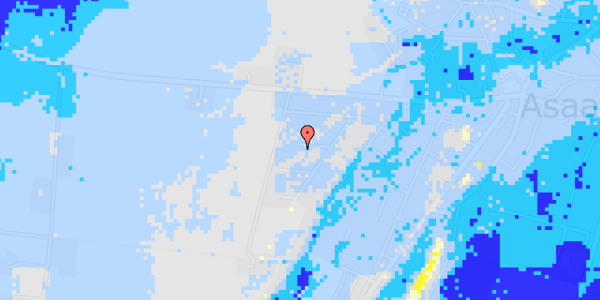 Ekstrem regn på Niels Juels Vej 18