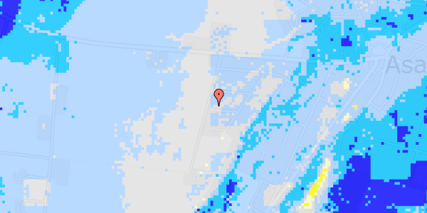 Ekstrem regn på Niels Juels Vej 30