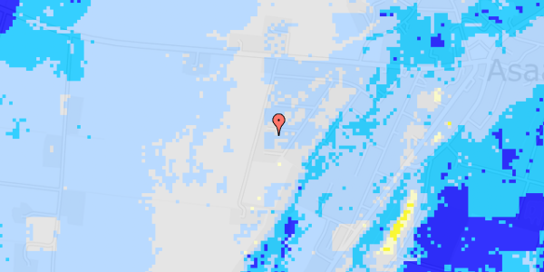 Ekstrem regn på Niels Juels Vej 34