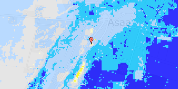 Ekstrem regn på Strandvejen 398