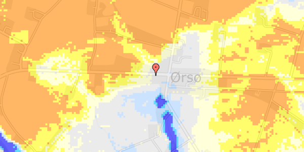 Ekstrem regn på Ørsøvej 80