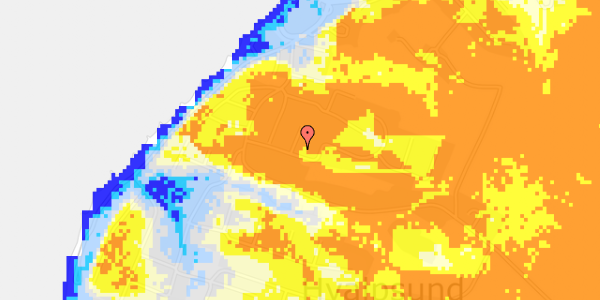 Ekstrem regn på Fyrrevej 2