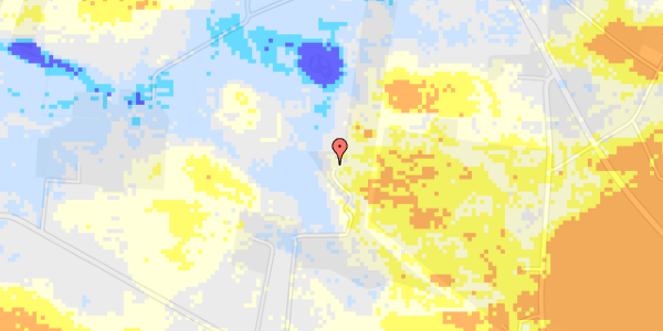 Ekstrem regn på Gatten Møllevej 83