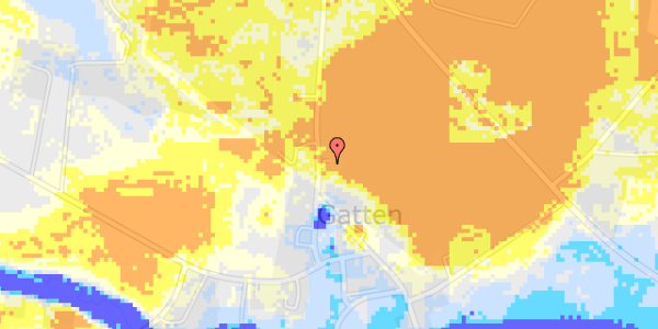 Ekstrem regn på Gatten Skovvej 14