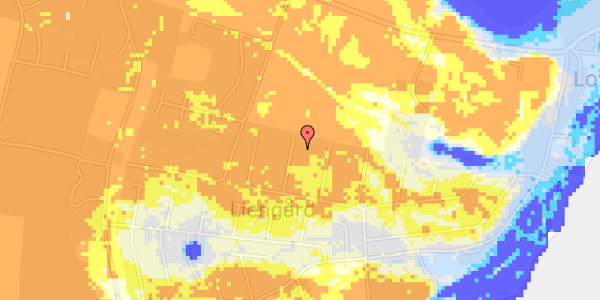 Ekstrem regn på Liengård 18