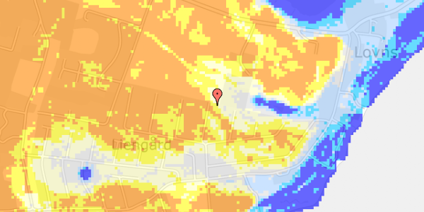 Ekstrem regn på Liengård 37