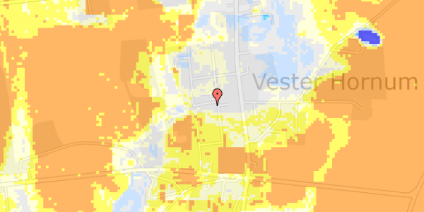 Ekstrem regn på Valdemarsvej 1B