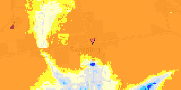 Ekstrem regn på Aggersundvej 247