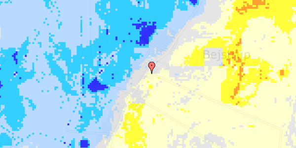 Ekstrem regn på Bejstrupvej 137