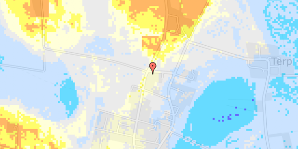 Ekstrem regn på Klim Strandvej 54