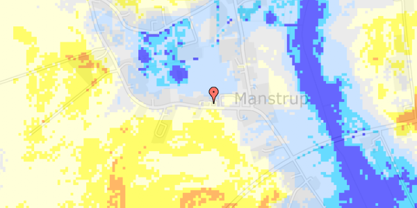 Ekstrem regn på Manstrupvej 36