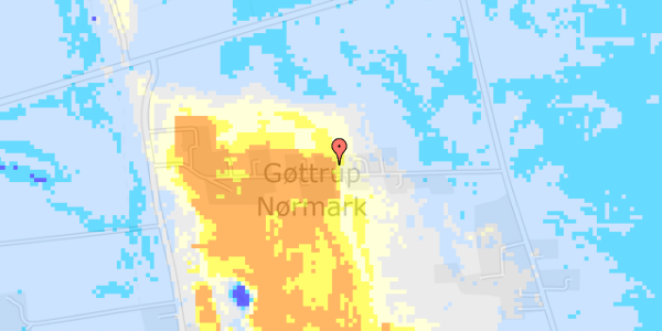 Ekstrem regn på Nørmarken 17