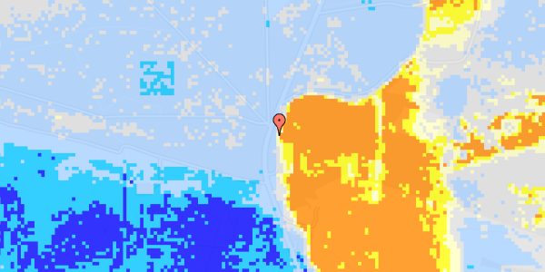 Ekstrem regn på Thorup Strandvej 160