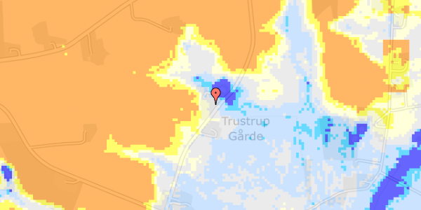 Ekstrem regn på Trustrupvej 42