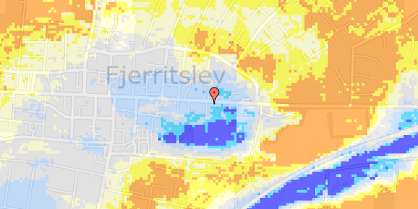 Ekstrem regn på Østergade 30