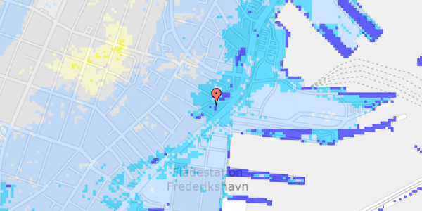 Ekstrem regn på Bovinsgade 13, 1. tv