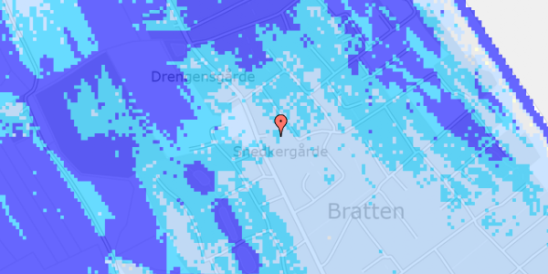 Ekstrem regn på Foldenvej 40