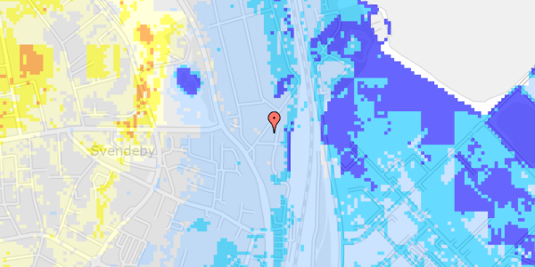 Ekstrem regn på Frydenstrandsvej 6