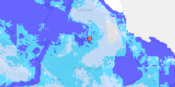 Ekstrem regn på Kærløkken 90