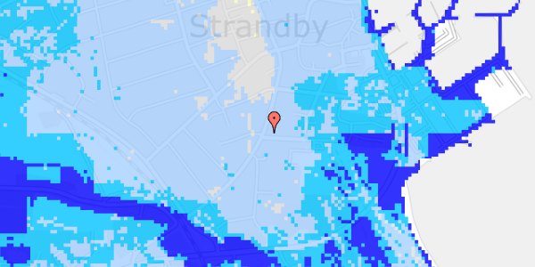 Ekstrem regn på Strandvej 16