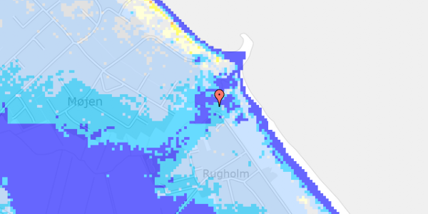 Ekstrem regn på Strandvej 132