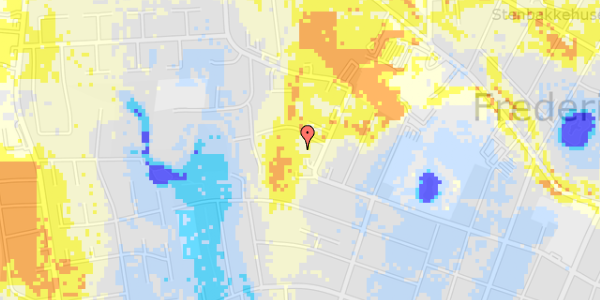 Ekstrem regn på Vitus Berings Vej 21