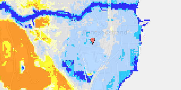 Ekstrem regn på Wormstrupsvej 8