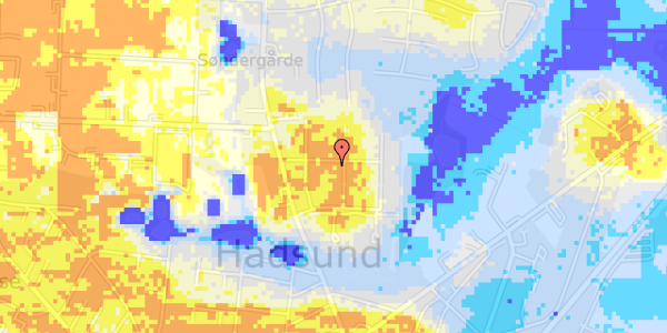 Ekstrem regn på Burholt 8