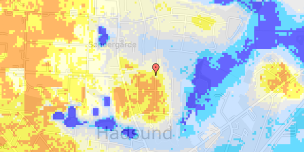 Ekstrem regn på Burholt 23