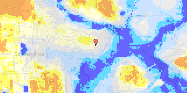 Ekstrem regn på Elmholt 3A