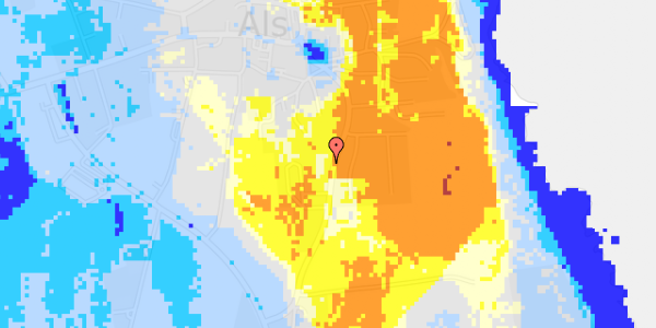 Ekstrem regn på Helberskovvej 16