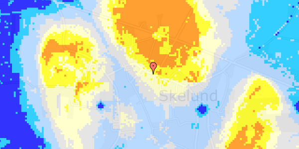 Ekstrem regn på Skelund Hovedgade 12