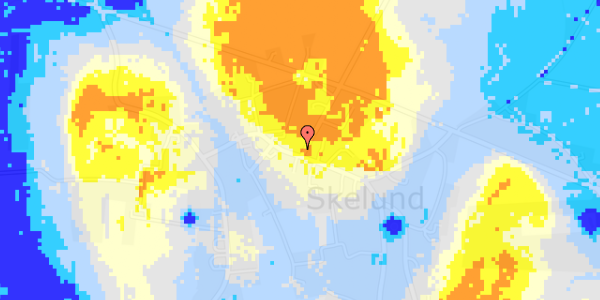 Ekstrem regn på Skelund Hovedgade 25