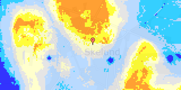 Ekstrem regn på Skelund Hovedgade 32A