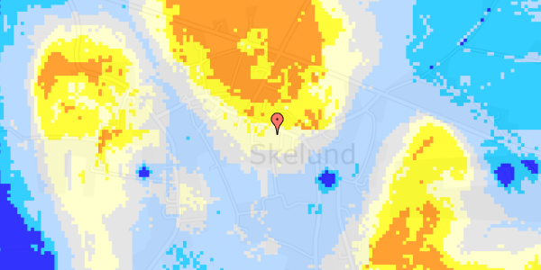 Ekstrem regn på Skelund Hovedgade 32E