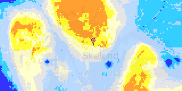 Ekstrem regn på Skelund Hovedgade 35