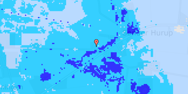 Ekstrem regn på Solbjergvej 100