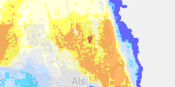 Ekstrem regn på Teglgaardsvej 24