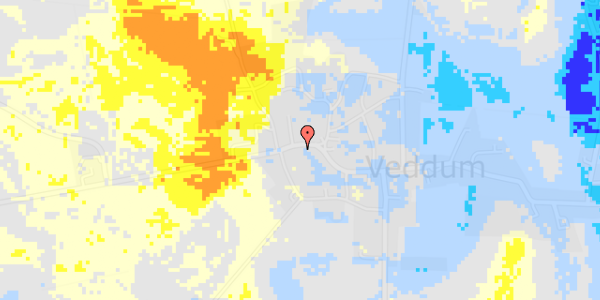 Ekstrem regn på Veddum Hovedgade 6