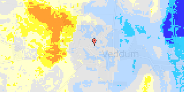 Ekstrem regn på Veddum Hovedgade 9A