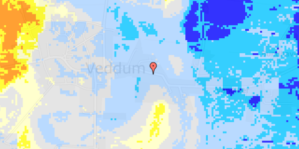 Ekstrem regn på Veddum Hovedgade 54