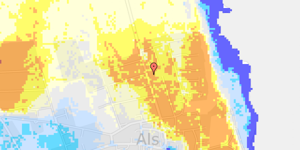 Ekstrem regn på Øster Hurupvej 34