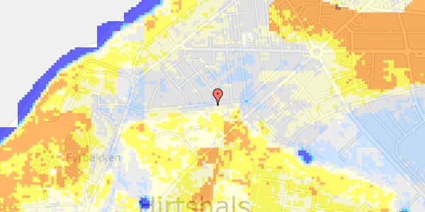 Ekstrem regn på Hans Jensens Alle 43