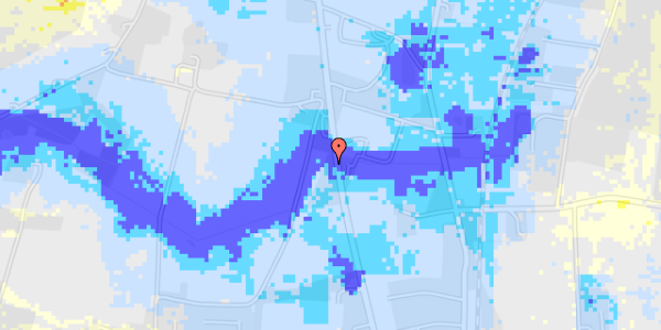 Ekstrem regn på Hovedvejen 51