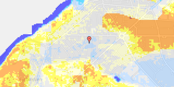 Ekstrem regn på Poppel Alle 7