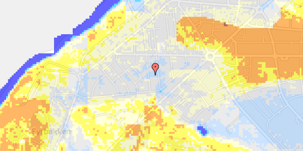 Ekstrem regn på Poppel Alle 11