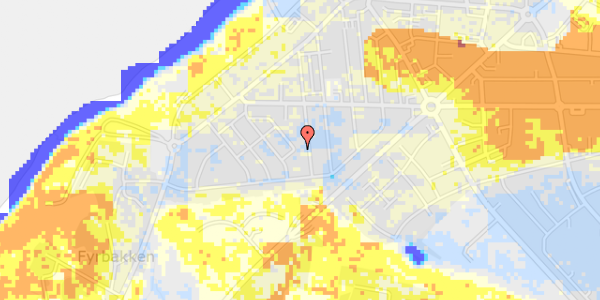 Ekstrem regn på Poppel Alle 12B