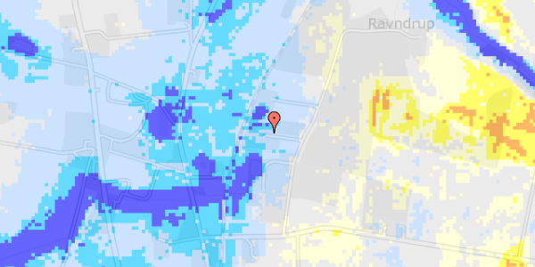 Ekstrem regn på Raundrupvej 3